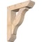 Ekena Millwork Funston Slat Smooth Bracket w/ Offset Brace, Douglas Fir, 5 1/2"W x 20"D x 24"H BKT0604X20X24FST06SDF - alternate 1